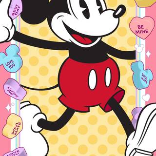 Mickey and Minnie Valentines wallpaper