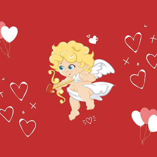 Valentine Cupid wallpaper