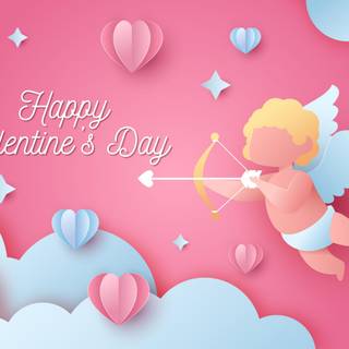 Valentine Cupid wallpaper