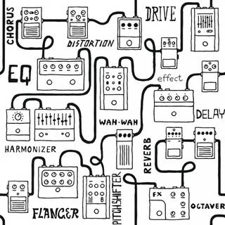 Guitar pedals wallpaper