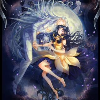 Luna and Artemis wallpaper