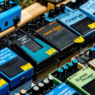 Guitar pedals wallpaper