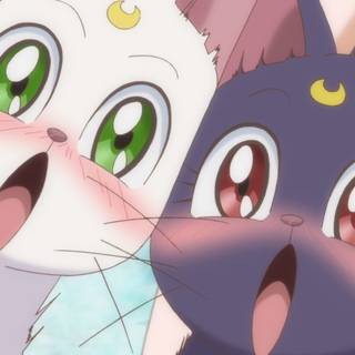 Luna and Artemis wallpaper