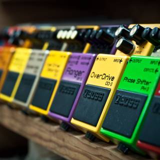 Guitar pedals wallpaper