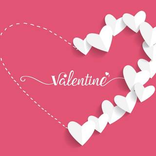 Preppy Valentines Day laptop wallpaper