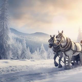 Winter woods desktop wallpaper