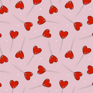 Preppy Valentines Day laptop wallpaper