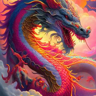 Chinese dragon Android wallpaper