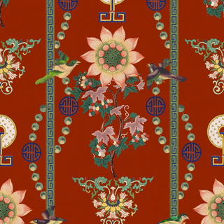 Chinese patterns wallpaper
