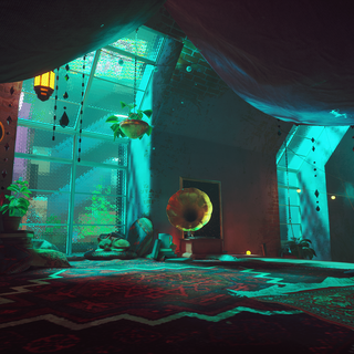 Stray video game wallpaper