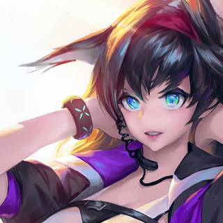 Kawaii anime girl 4k wallpaper