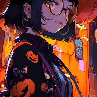 Cute anime girls iPhone wallpaper