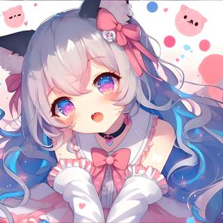 Kawaii anime girl 4k wallpaper