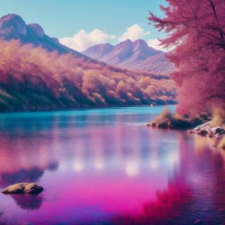 Pink nature 4k wallpaper