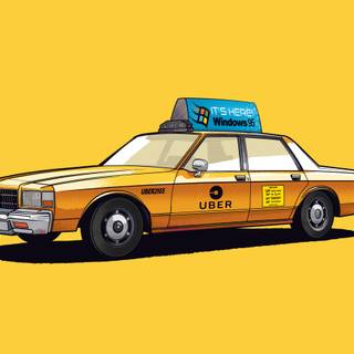 Taxi 4k wallpaper