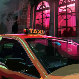 Taxi 4k wallpaper