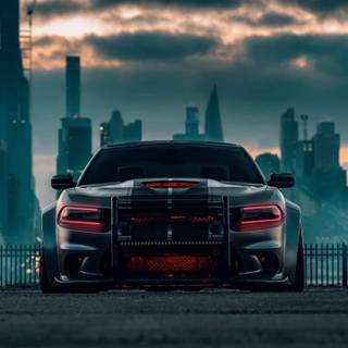 Dodge Charger Hellcat iPhone wallpaper