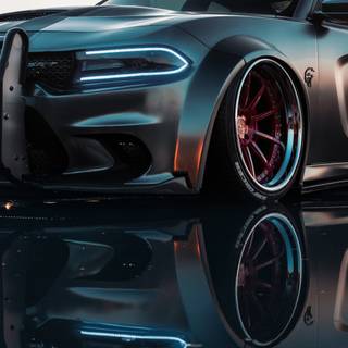 Dodge Charger Hellcat iPhone wallpaper