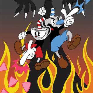 Cuphead iPhone wallpaper