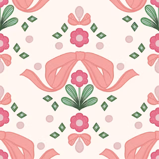 Pink bows wallpaper