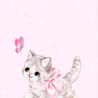 Vintage cat wallpaper