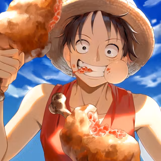 Luffy eating wallpaper