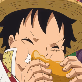 Luffy eating wallpaper