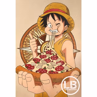 Luffy eating wallpaper
