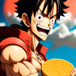 Luffy eating wallpaper