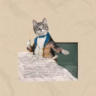 Vintage cat wallpaper