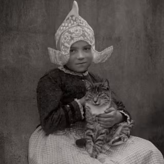 Vintage cat wallpaper