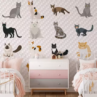 Vintage cat wallpaper