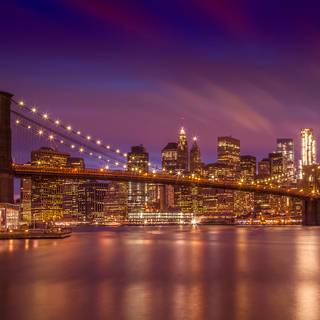 New York city sunset wallpaper