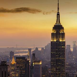 New York city sunset wallpaper