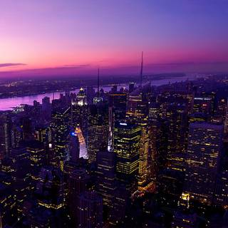 New York city sunset wallpaper