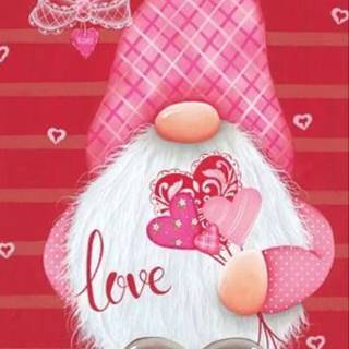 Gnome Valentine’s Day wallpaper