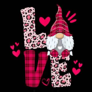 Gnome Valentine’s Day wallpaper