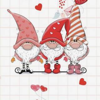 Gnome Valentine’s Day wallpaper