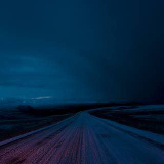 Dark winter landscape wallpaper