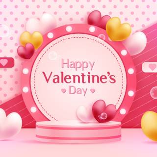 Pink Valentines desktop wallpaper