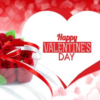 Happy Valentine’s Day flowers wallpaper