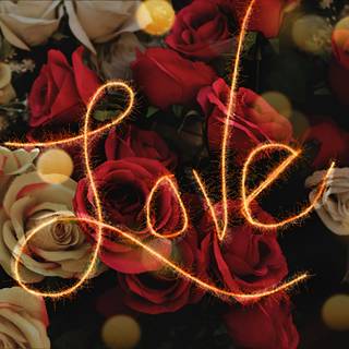 Valentines collage desktop wallpaper