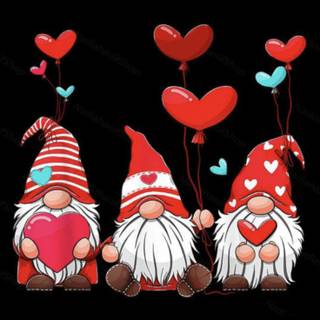 Gnome Valentine’s Day wallpaper