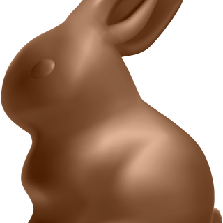 Chocolate Easter bunny wallpaper