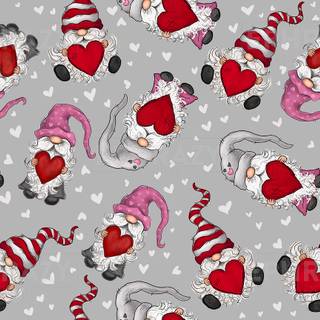 Gnome Valentine’s Day wallpaper