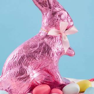 Chocolate Easter bunny wallpaper