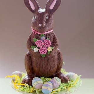 Chocolate Easter bunny wallpaper