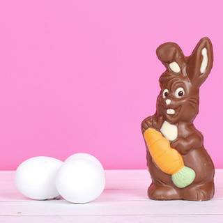 Chocolate Easter bunny wallpaper