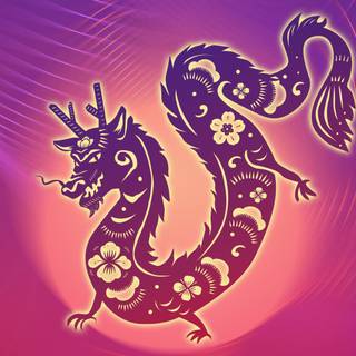 Purple Chinese wallpaper