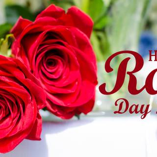 Happy Valentine’s Day flowers wallpaper